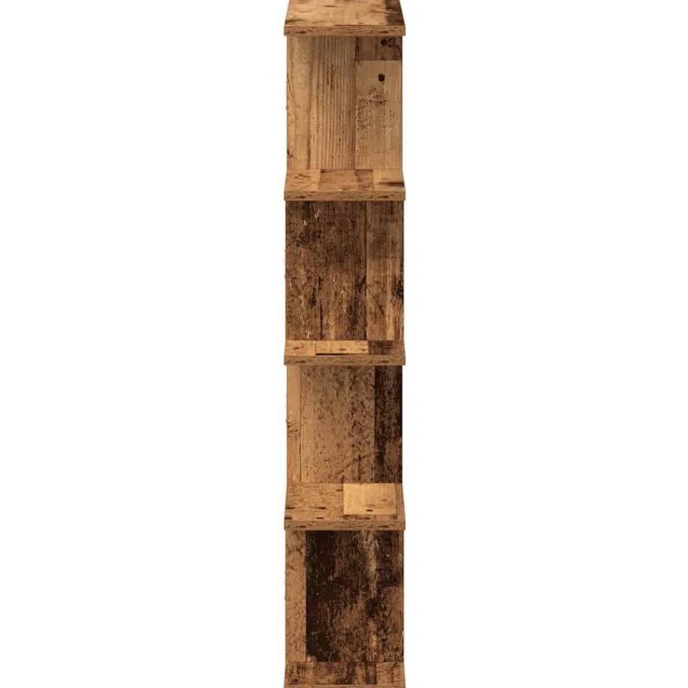 vidaXL Estante cubo de pared 12 compartimentos madera envejecida Madera antigua Best