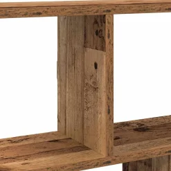 vidaXL Estante cubo de pared 12 compartimentos madera envejecida Madera antigua Best