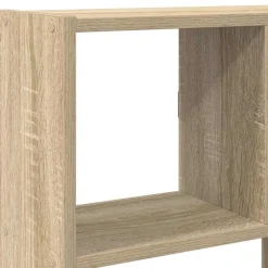 vidaXL Estante cubo de pared 12 compartimentos madera Roble Sonoma