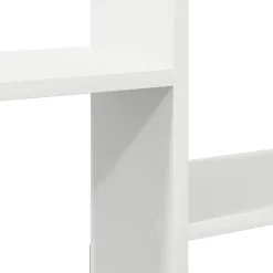 vidaXL Estante cubo de pared 5 compartimentos madera ingeniería Blanco Clearance