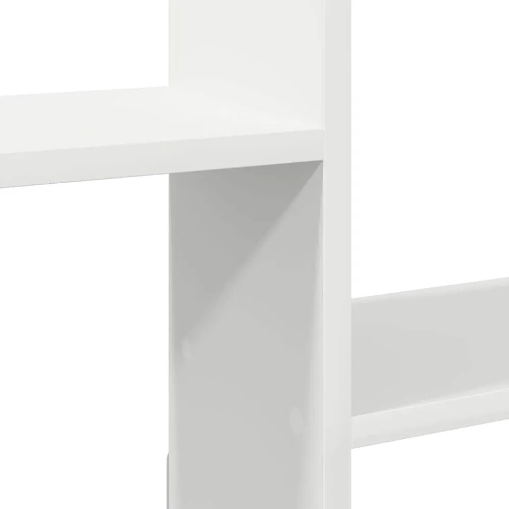 vidaXL Estante cubo de pared 5 compartimentos madera ingeniería Blanco Clearance
