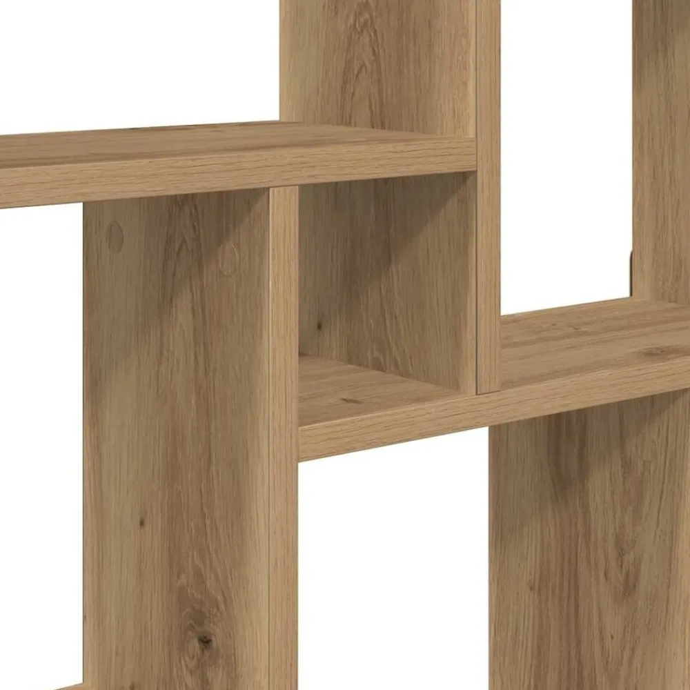 vidaXL Estanterías-Estante cubo de pared madera ingeniería roble 90x15x119,5 cm