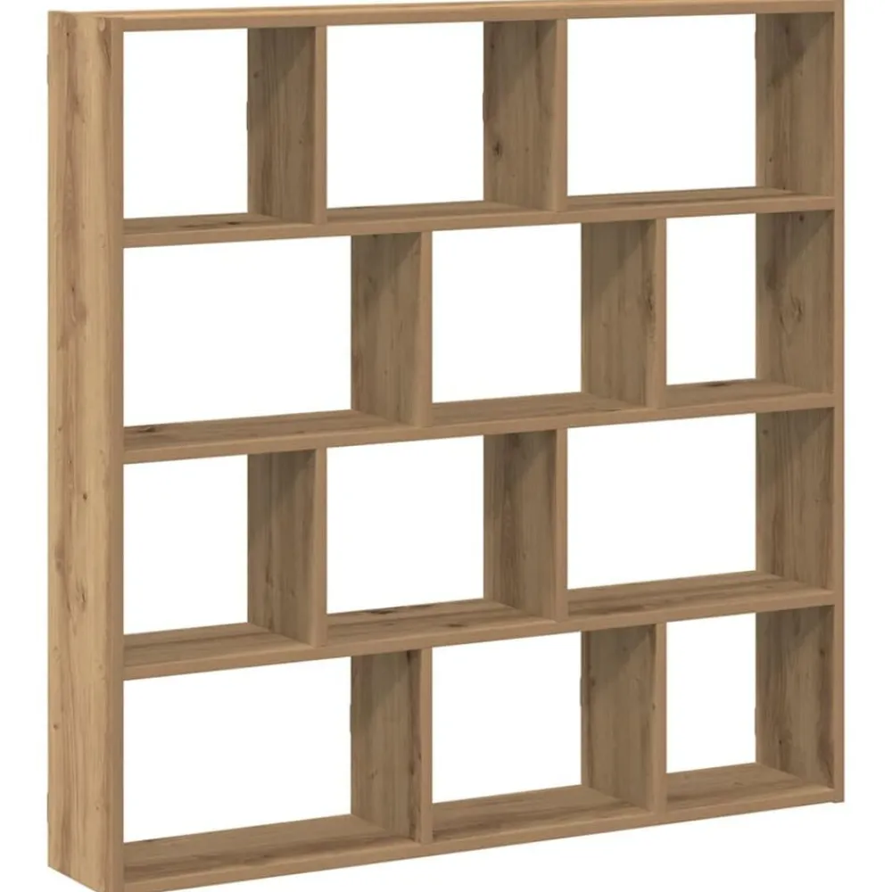 vidaXL Estanterías-Estante cubo de pared 12 compartimentos madera