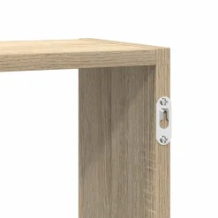 vidaXL Estanterías-Estante cubo de pared 5 compartimentos madera