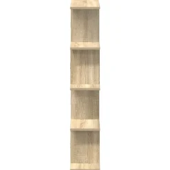 vidaXL Estanterías-Estante cubo de pared 12 compartimentos madera