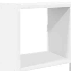 vidaXL Estanterías-Estante cubo pared 12 compartimentos madera ingeniería