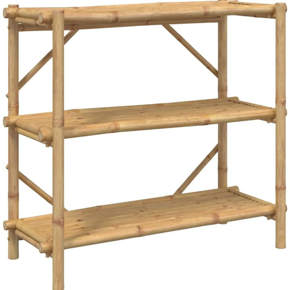 vidaXL Estante de 3 niveles bambú 100x40x90 cm Online