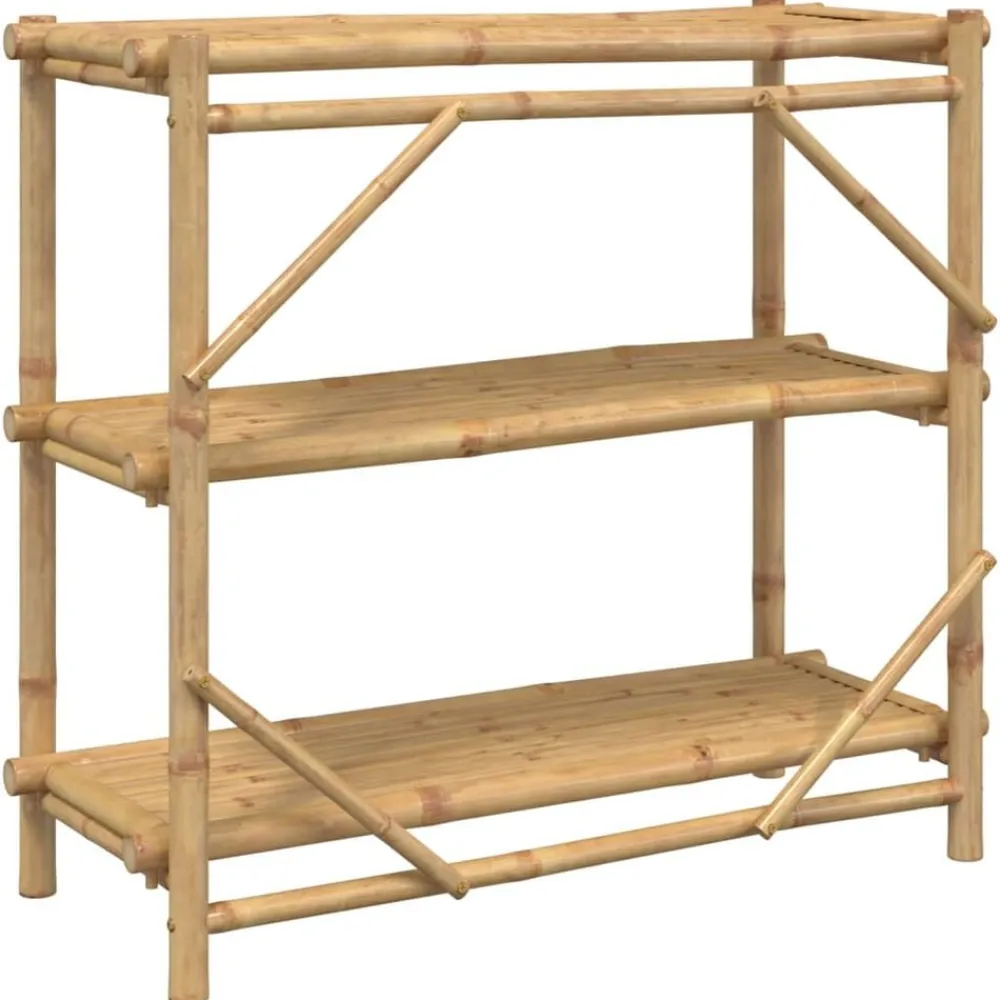 vidaXL Estante de 3 niveles bambú 100x40x90 cm Online