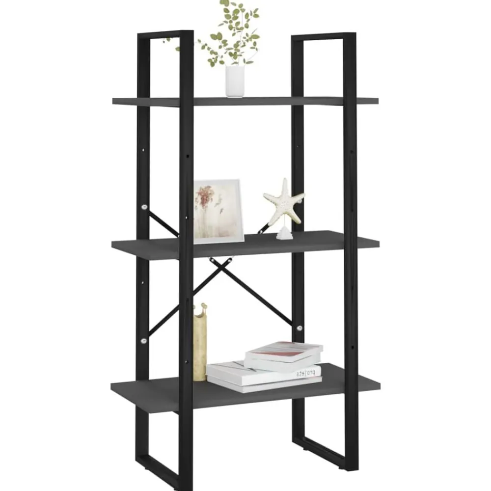 vidaXL Estanterías-Estante de almacenaje madera contrachapada 60x30x105 cm