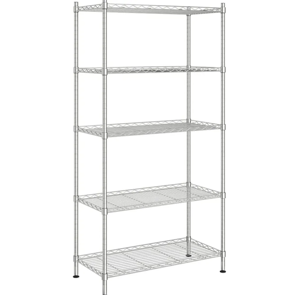vidaXL Almacenamiento Industrial-Estante de almacenamiento 5 niveles 90x35x180 cm 250 kg