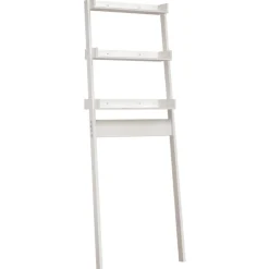 vidaXL Estante de baño madera maciza de pino 63,5x32x179 cm Blanco Hot