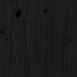 vidaXL Estante de baño madera maciza de pino 63x26x171 cm Negro Best