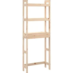 vidaXL Estante de baño madera maciza de pino 63x26x171 cm Natural Hot