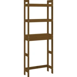 vidaXL Estante de baño madera maciza de pino marrón miel 63x26x171 cm Marr&oacute;n miel Hot