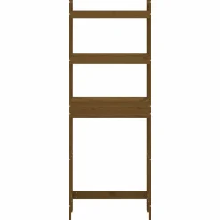 vidaXL Estante de baño madera maciza de pino marrón miel 63x26x171 cm Marrón miel Hot