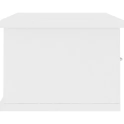 vidaXL Estante de cajones para pared madera contrachapada 60x26x18,5cm Blanco Discount