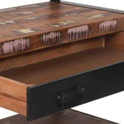 vidaXL Cocina Y Comedor-Estante de cocina y negro 80 x 40 x 160 cm