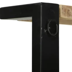 vidaXL Estante de cocina Marrón y Negro 80 x 40 x 160 cm Natural Outlet