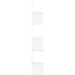vidaXL Estanterías-Estante de esquina de pared madera contrachapada 20x20x127,5 cm