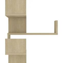 vidaXL Estante de esquina pared contrachapado 40x40x50 cm Roble Sonoma Discount