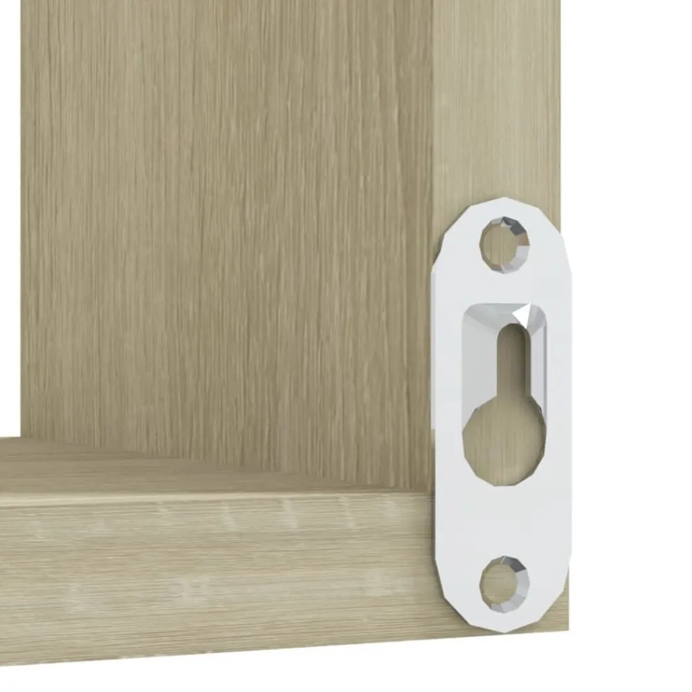 vidaXL Estante de esquina pared contrachapado 40x40x50 cm Roble Sonoma Discount