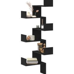vidaXL Estanterías-Estante de Esquina de Pared 45 x 45 x 147 cm