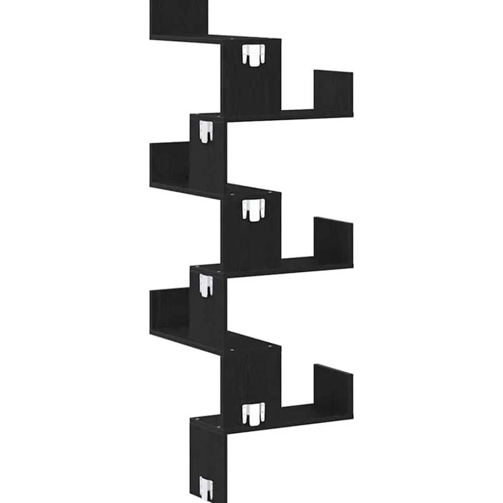 vidaXL Estanterías-Estante de Esquina de Pared 45 x 45 x 147 cm