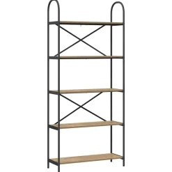 vidaXL Estante de libros Roble artesanal 80 x 30 x 183 cm Roble artisan Clearance