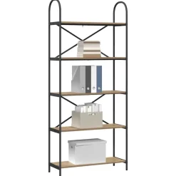 vidaXL Estante de libros Roble artesanal 80 x 30 x 183 cm Roble artisan Clearance