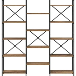 vidaXL Estanterías-Estante de libros 156 x 25 x 167 cm