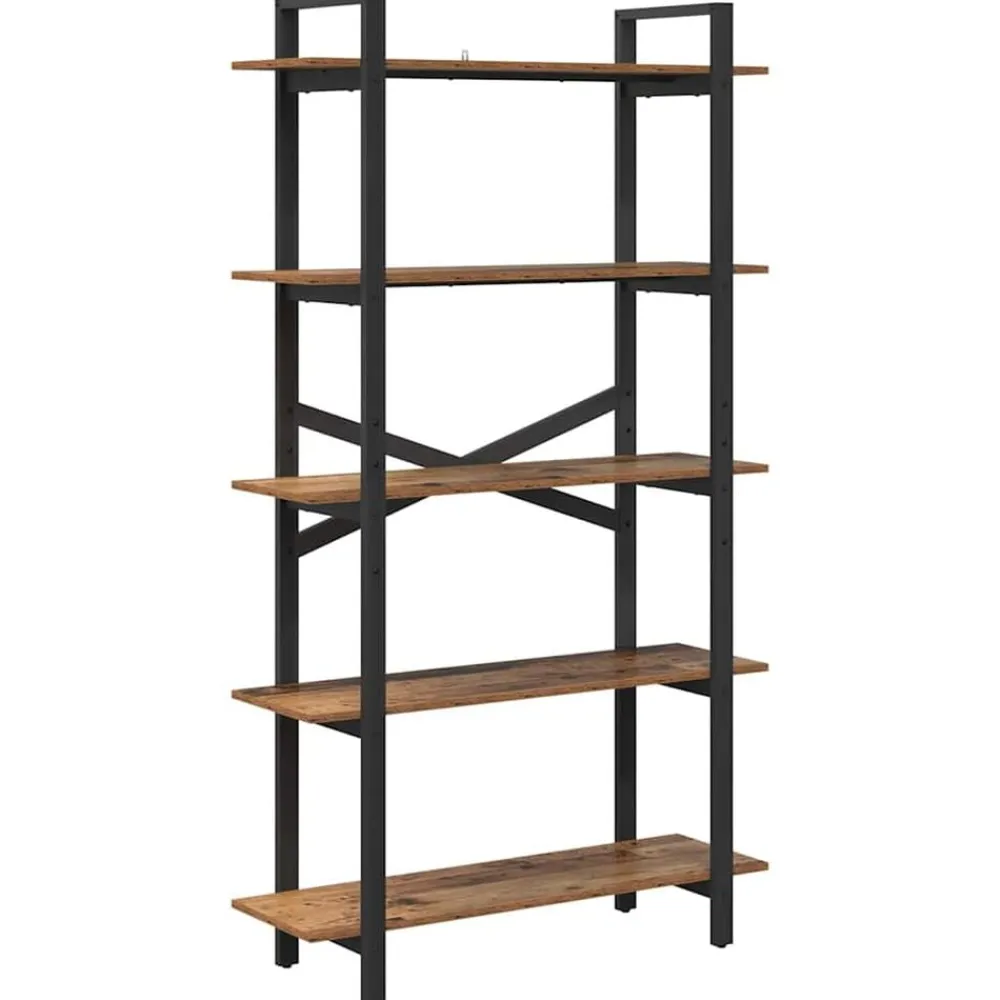 vidaXL Estanterías-Estante de libros 100 x 33,5 x 178 cm