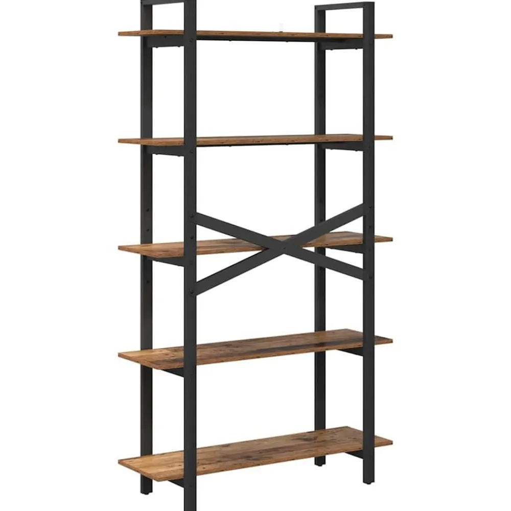 vidaXL Estanterías-Estante de libros 100 x 33,5 x 178 cm