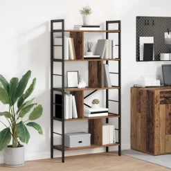 vidaXL Estanterías-Estante de libros 75 x 30 x 156 cm