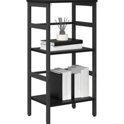 vidaXL Estante de libros 40 x 29,5 x 81 cm Roble negro Best