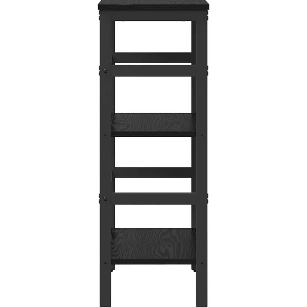 vidaXL Estante de libros 40 x 29,5 x 81 cm Roble negro Best