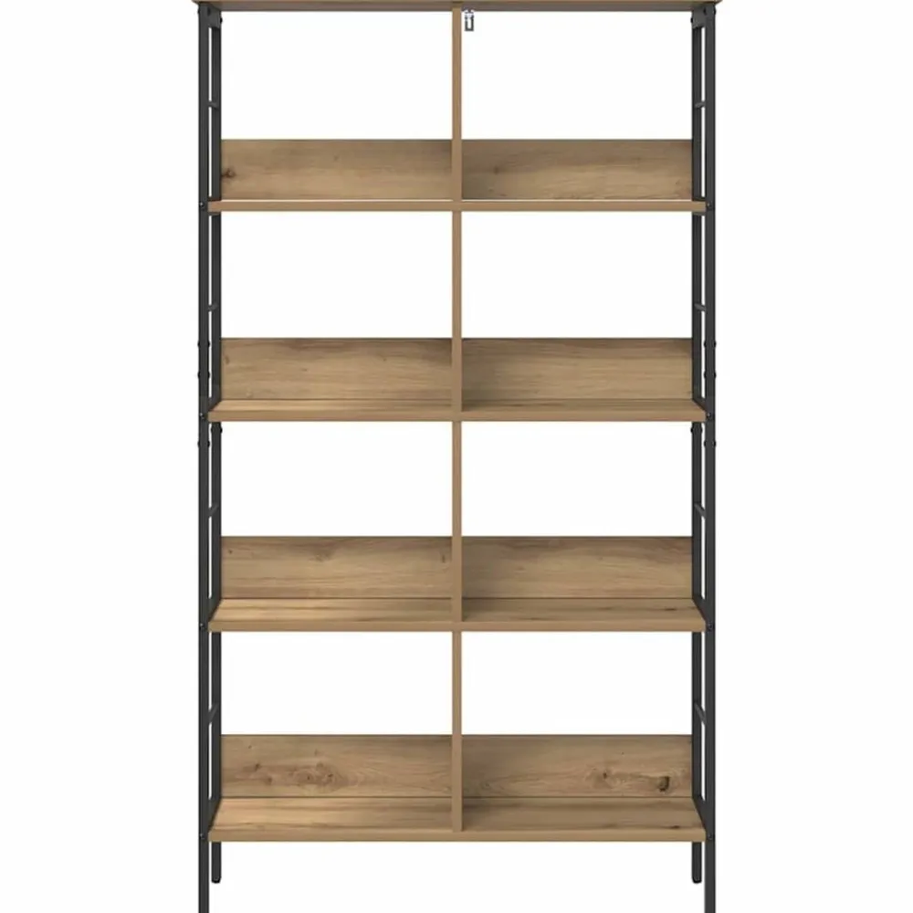 vidaXL Estanterías-Estante de libros Roble artesanal 82 x 32 x 144,5 cm