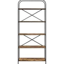 vidaXL Estante de libros 80 x 30 x 183 cm Roble ahumado Outlet