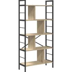 vidaXL Estante de libros 75 x 30 x 156 cm Roble Sonoma Best