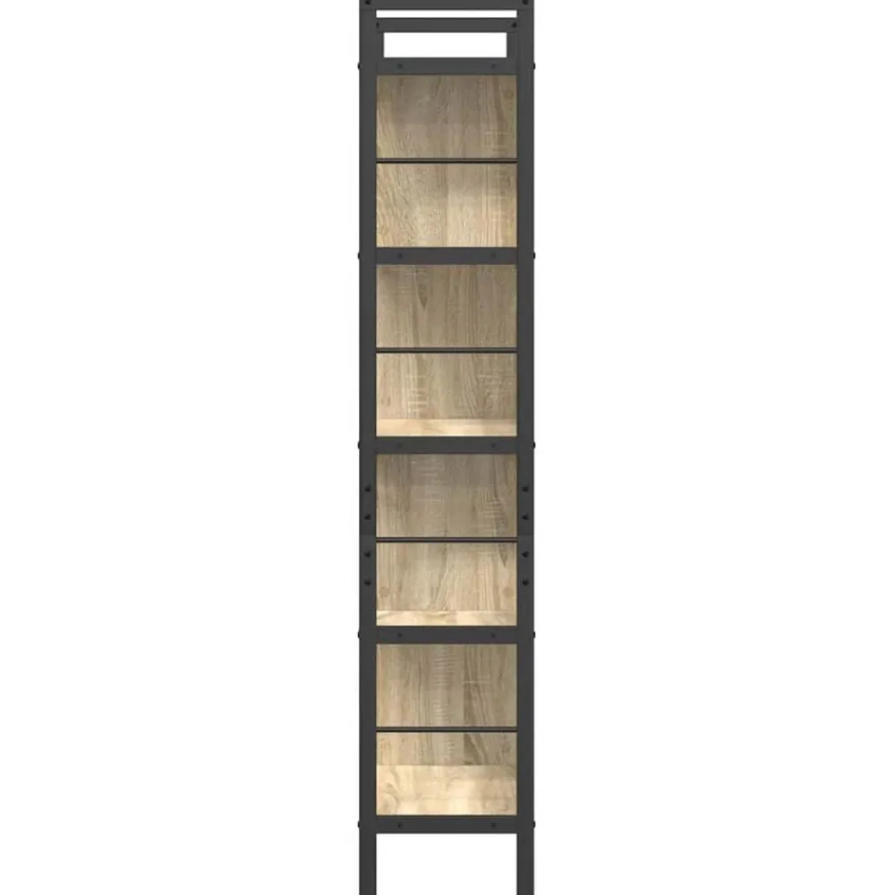 vidaXL Estante de libros 75 x 30 x 156 cm Roble Sonoma Best