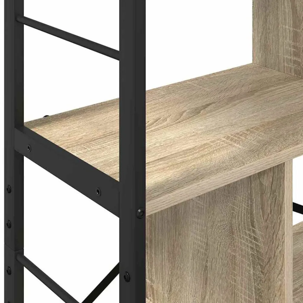 vidaXL Estante de libros 75 x 30 x 156 cm Roble Sonoma Best