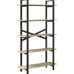 vidaXL Estante de libros 100 x 33,5 x 178 cm Roble Sonoma Best