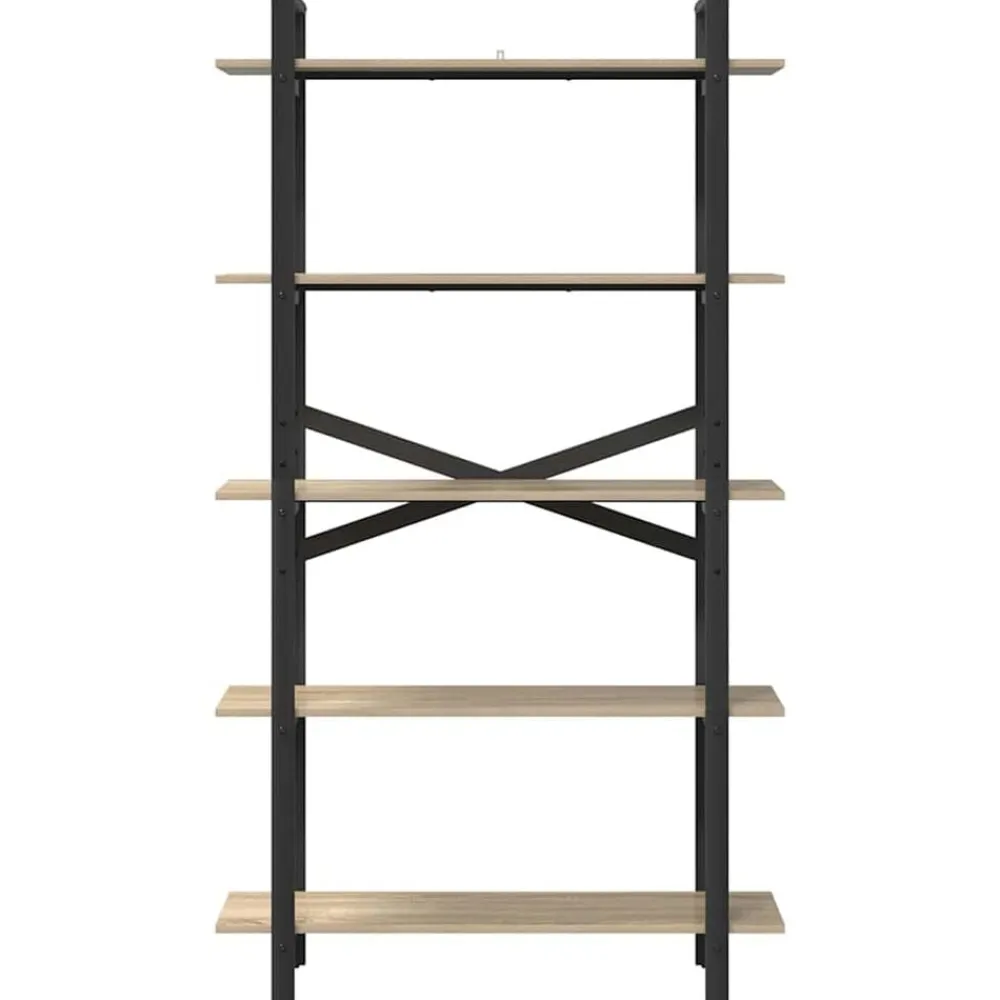 vidaXL Estante de libros 100 x 33,5 x 178 cm Roble Sonoma Best