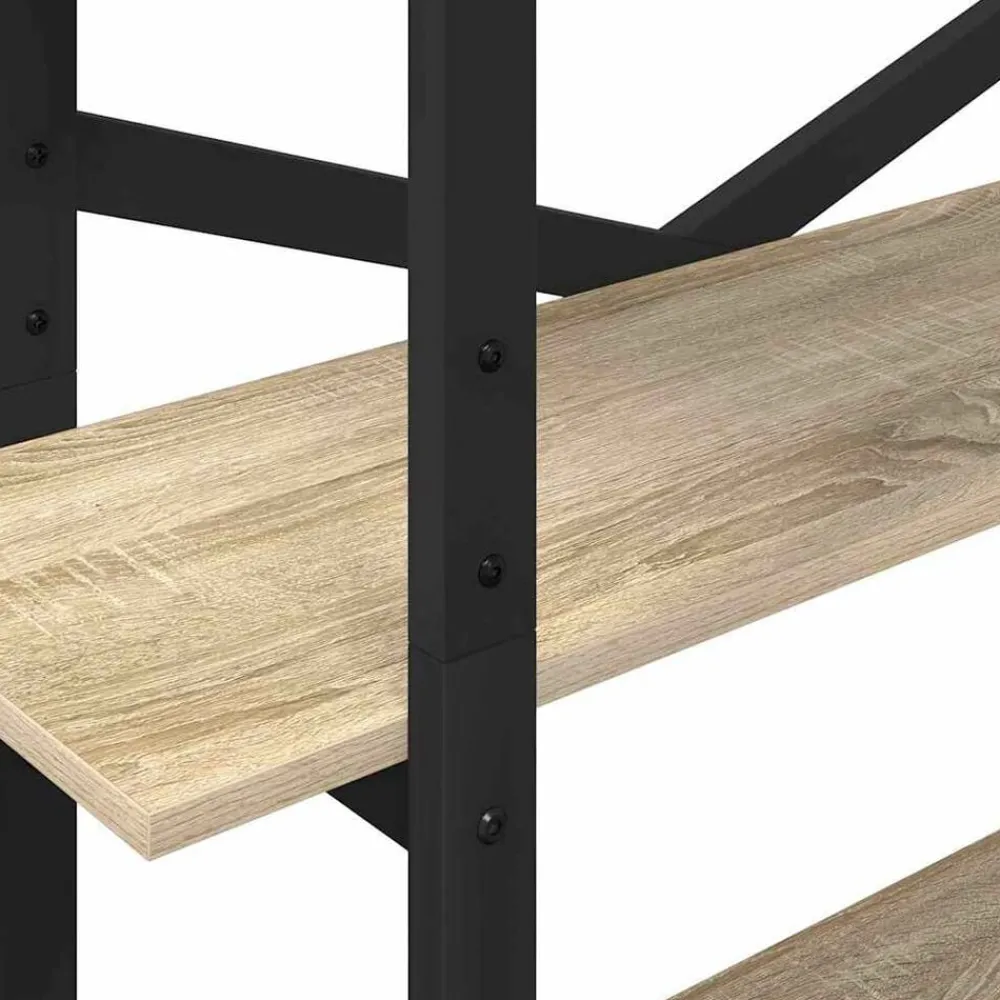 vidaXL Estante de libros 100 x 33,5 x 178 cm Roble Sonoma Best