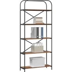 vidaXL Estante de libros Madera vieja 80 x 30 x 183 cm Madera envejecida Best