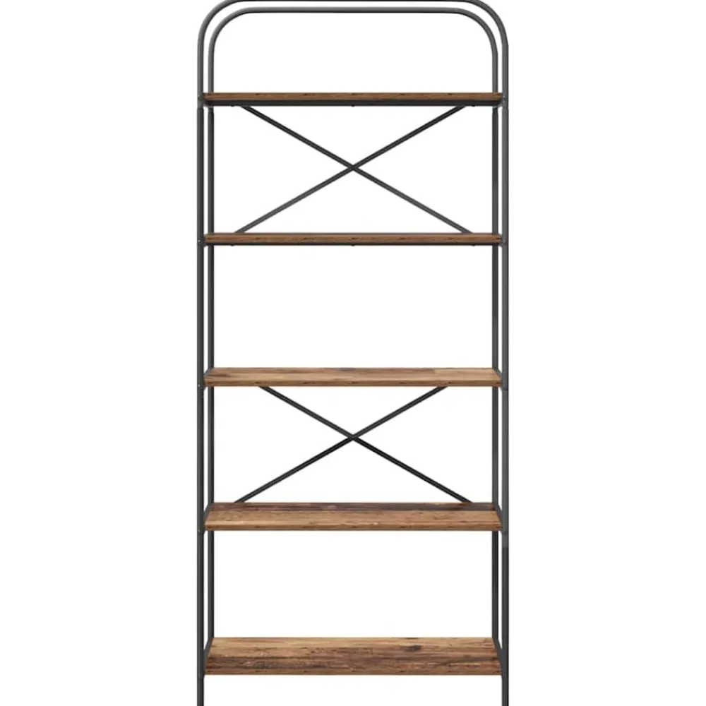 vidaXL Estante de libros Madera vieja 80 x 30 x 183 cm Madera envejecida Best
