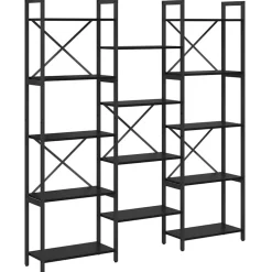 vidaXL Estanterías-Estante de libros 156 x 25 x 167 cm