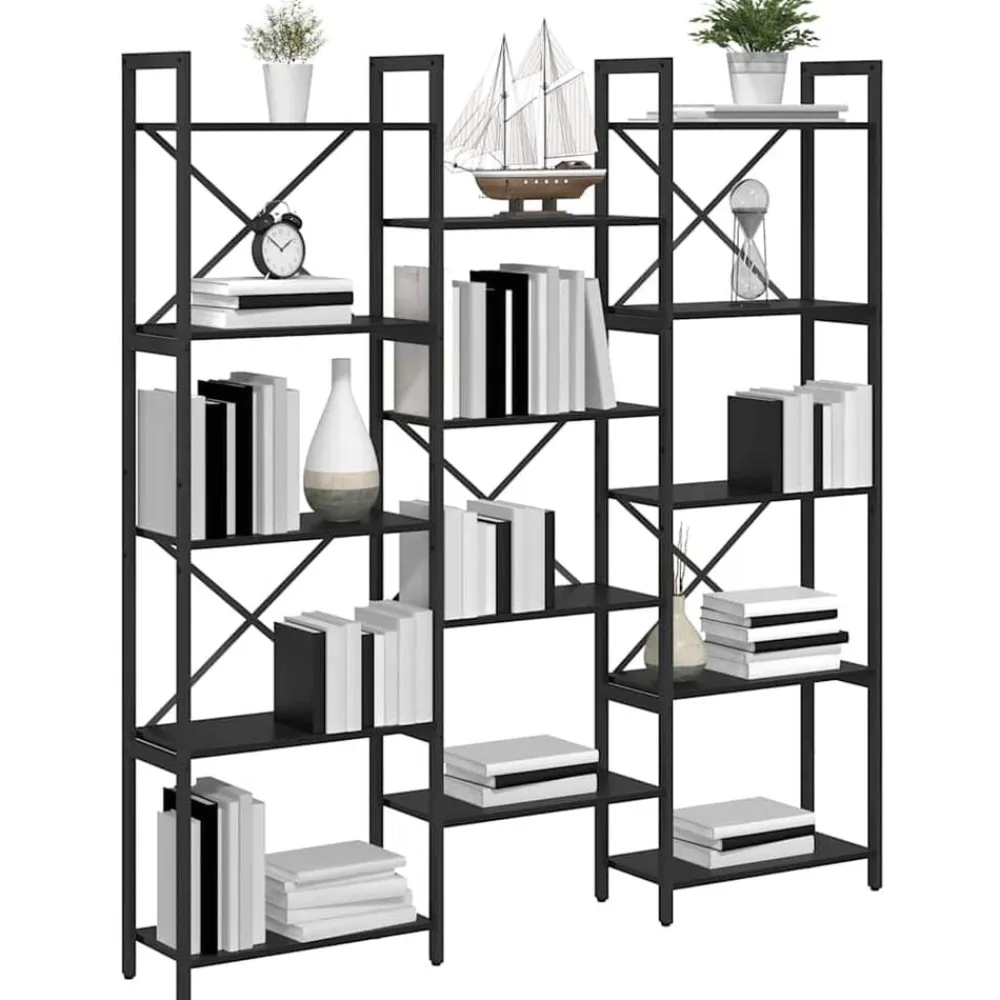 vidaXL Estanterías-Estante de libros 156 x 25 x 167 cm