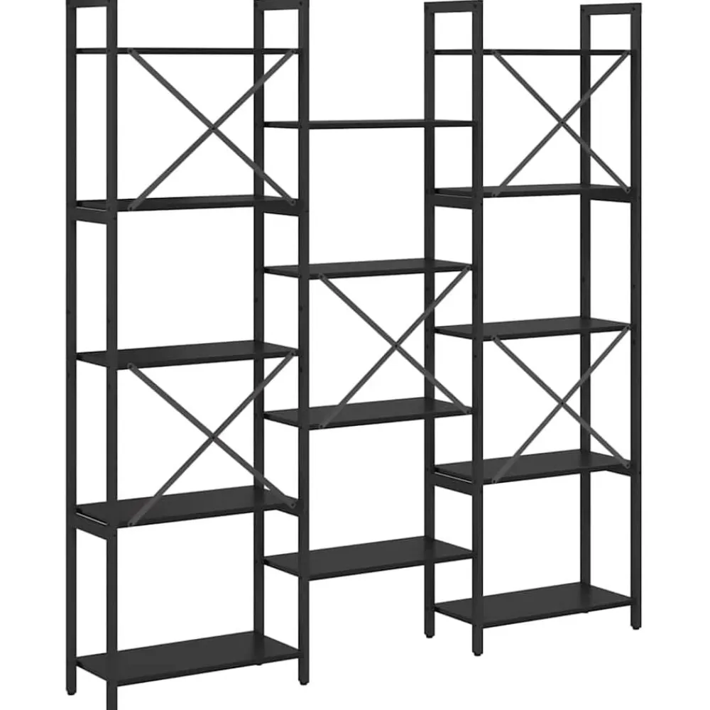 vidaXL Estanterías-Estante de libros 156 x 25 x 167 cm