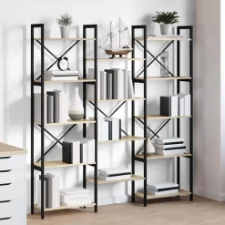 vidaXL Estanterías-Estante de libros 156 x 25 x 167 cm