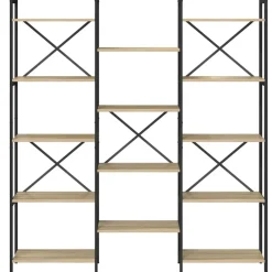 vidaXL Estanterías-Estante de libros 156 x 25 x 167 cm